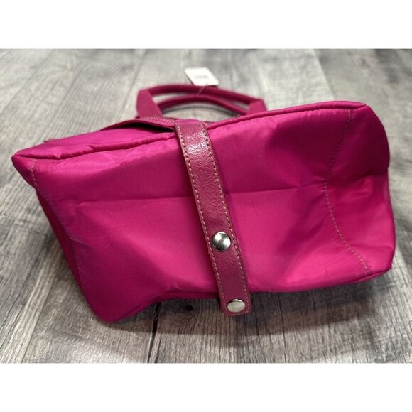 FRANCO SARTO Hot Pink Handbag Purse Accordion Gathered Zip Pockets Rock Roll NEW - Picture 7 of 13